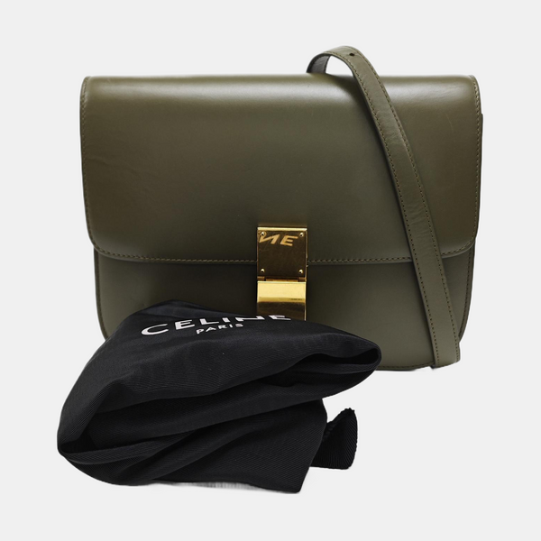CLASSIC BOX Medium Calfskin Green