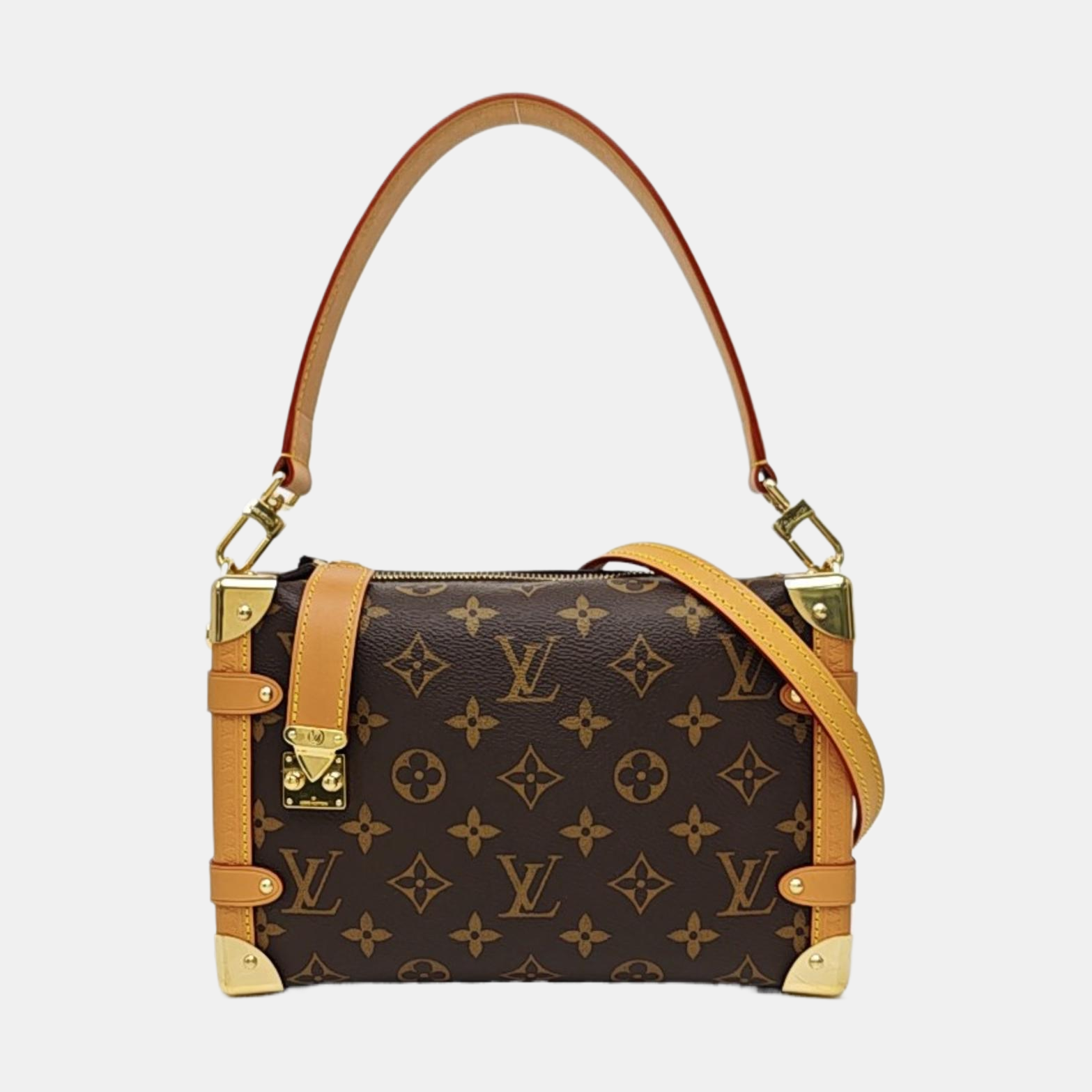 SIDE TRUNK MM Monogram Coated Canvas Brown