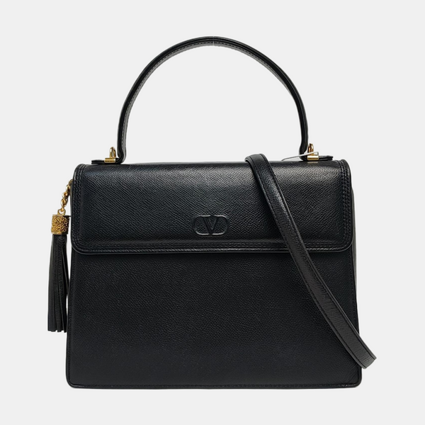 Calfskin Shoulder Bag Black