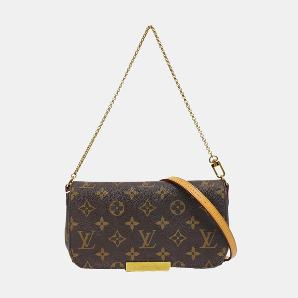 FAVORITE PM Monogram Coated Canvas Brown