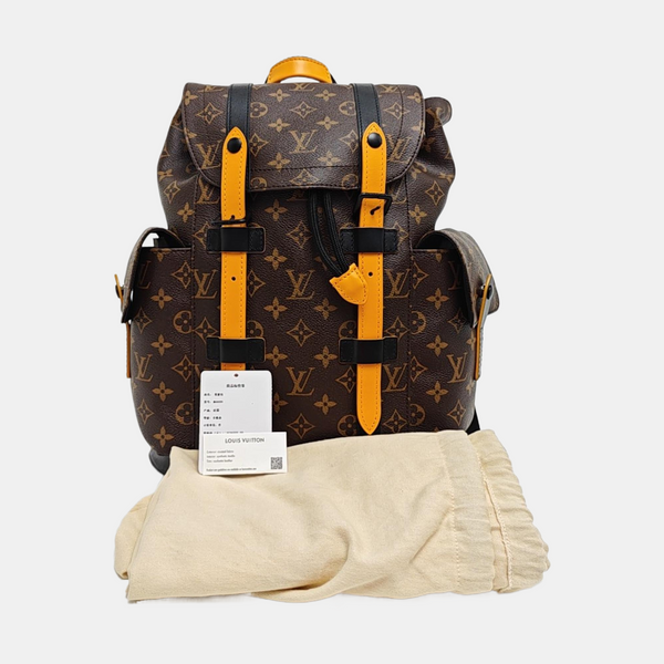 CHRISTOPHER PM Monogram Coated Canvas Brown