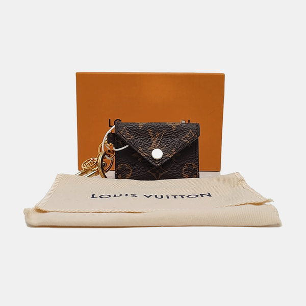 Monogram Coated Canvas Key Pouch Brown