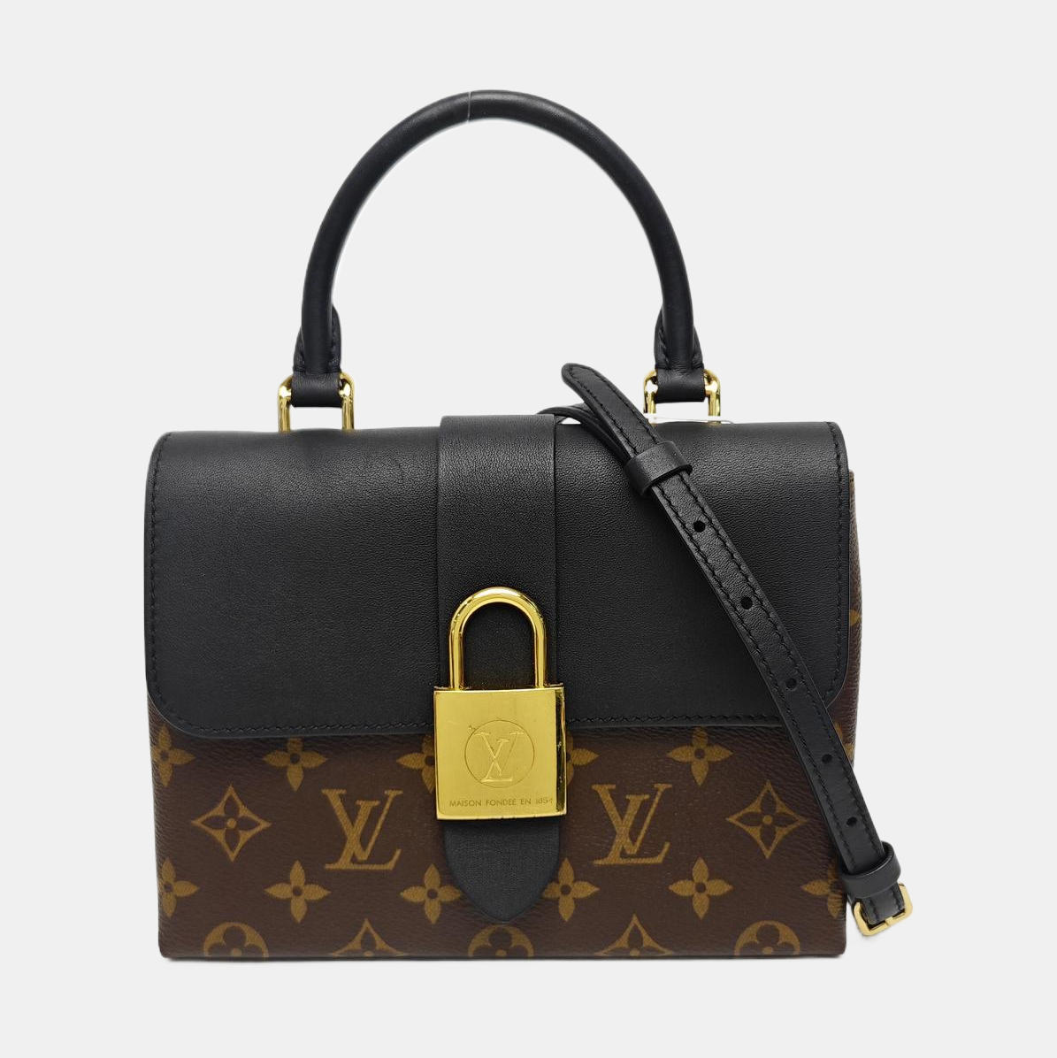 LOCKY BB Monogram Coated Canvas Brown