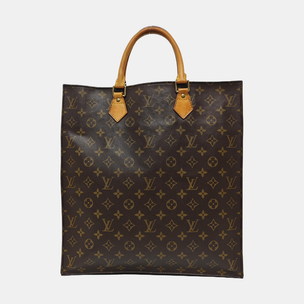 SAC PLAT GM Monogram Coated Canvas Brown