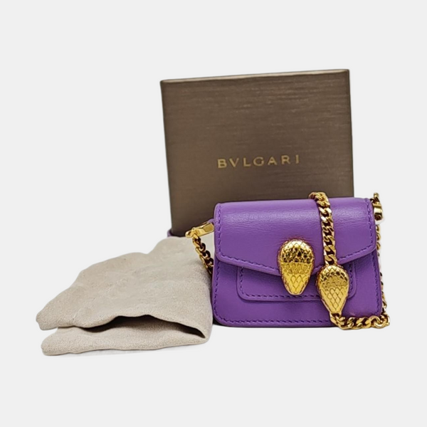 SERPENTI FOREVER Mini Calfskin Purple