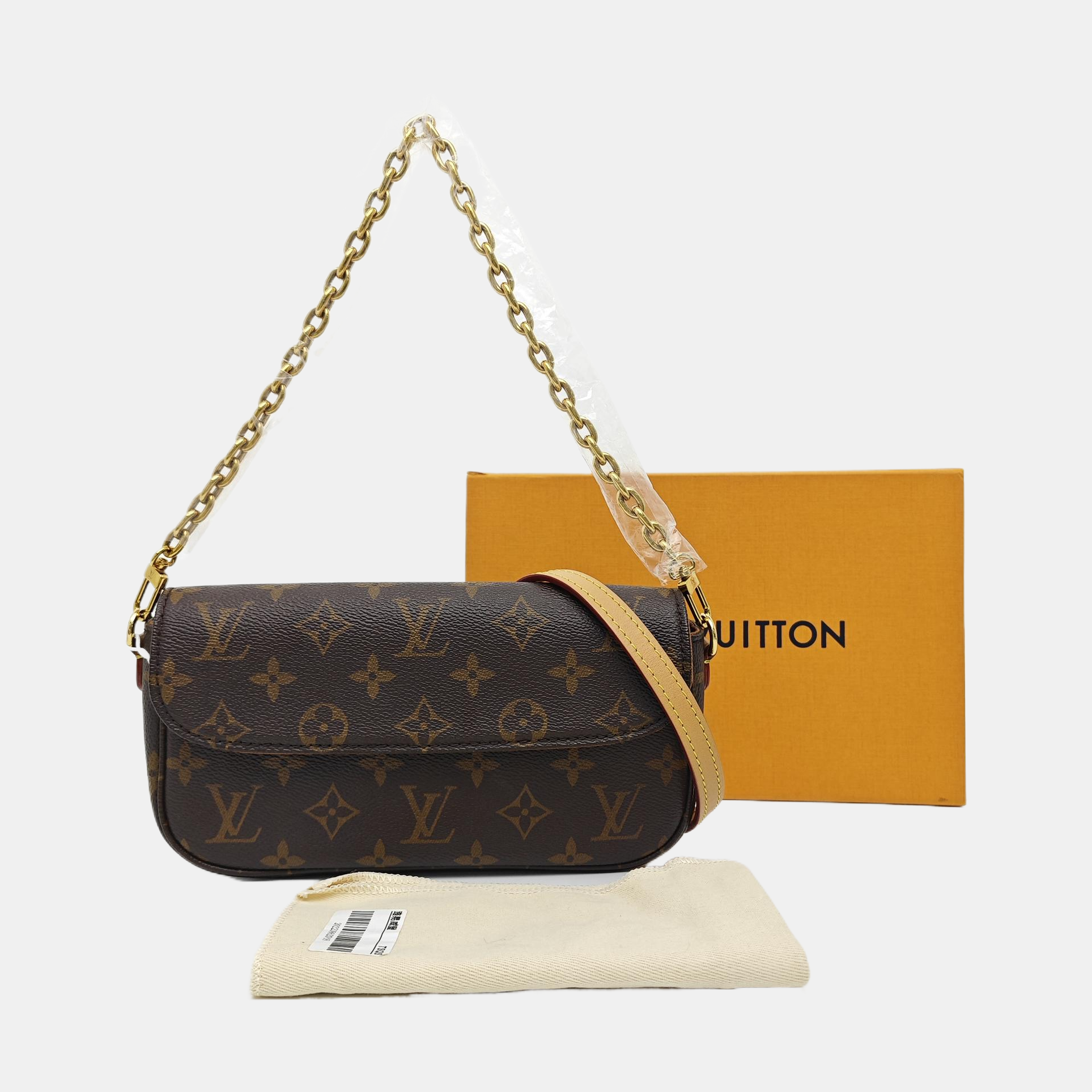 IVY Monogram Coated Canvas Brown