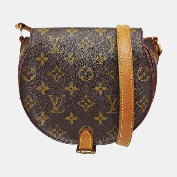 TAMBOURINE Monogram Coated Canvas Brown