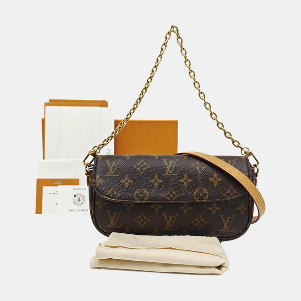 IVY Monogram Coated Canvas Brown