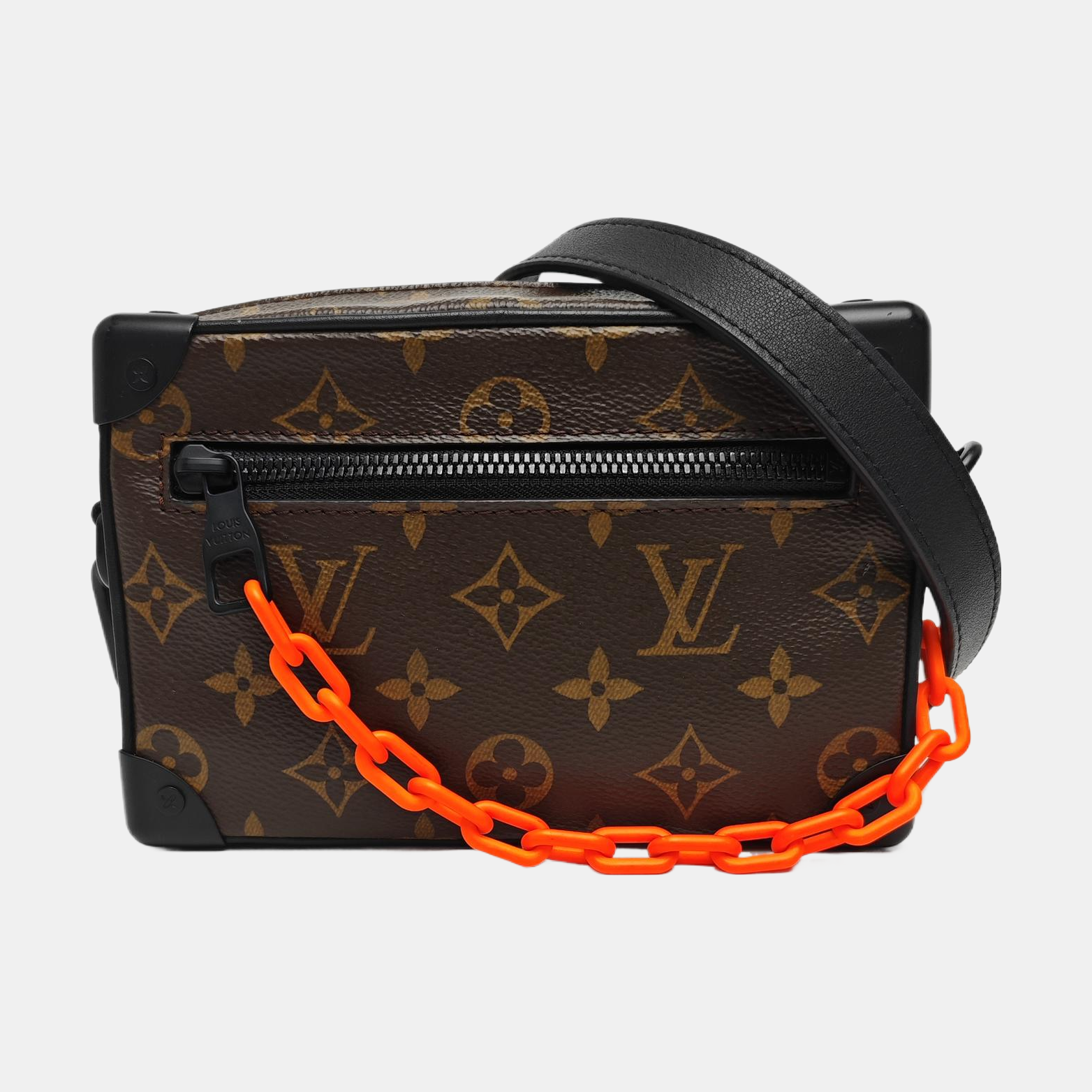 SOFT TRUNK Mini Monogram Coated Canvas Brown