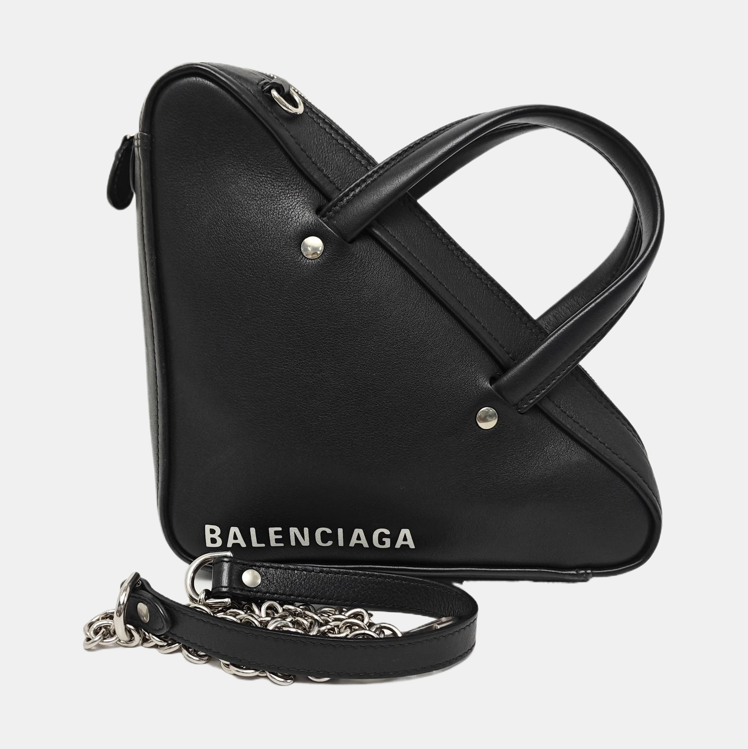 Triangle Calfskin Black