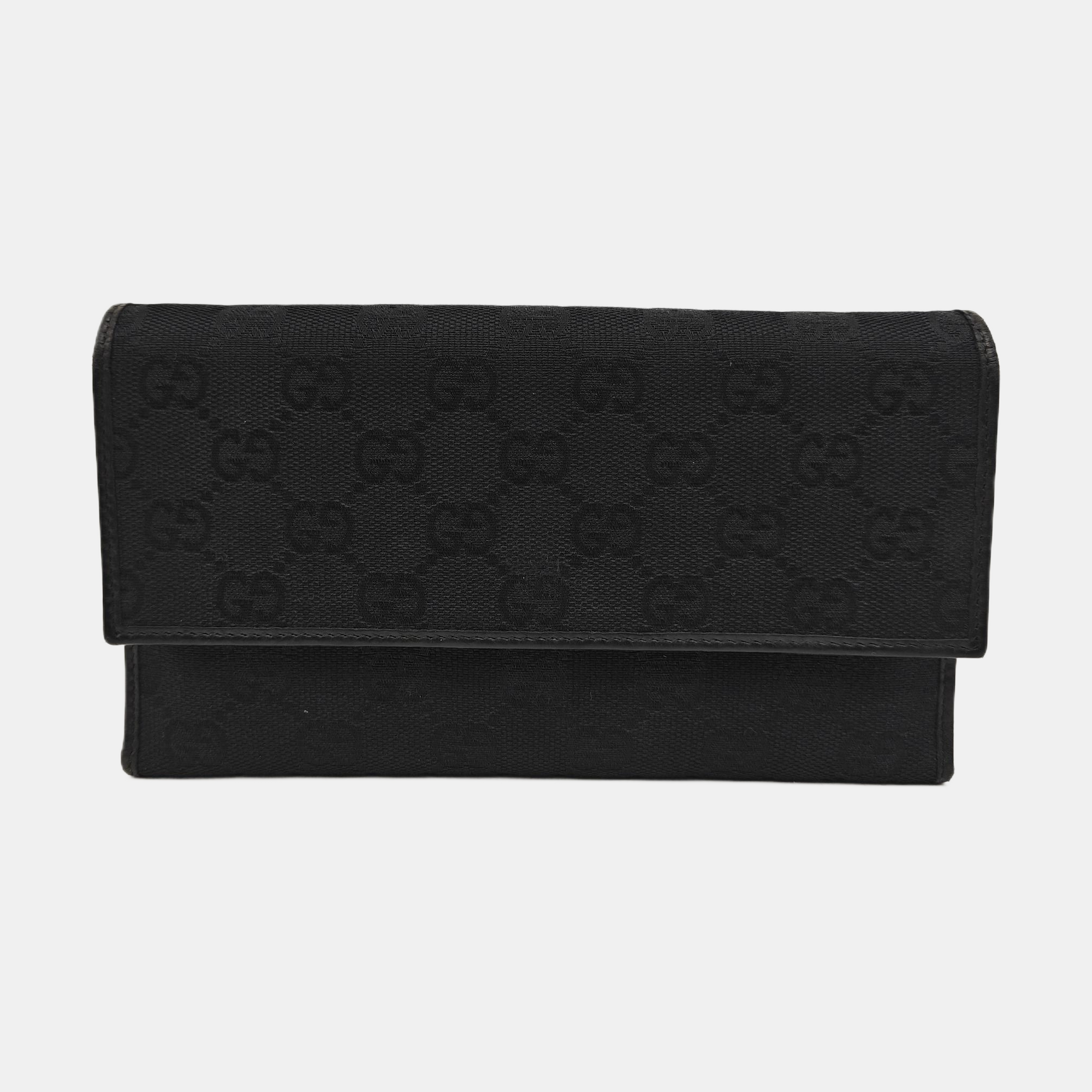 Monogram Canvas Wallet Black