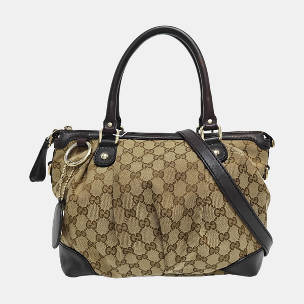 Sukey Monogram Canvas Brown