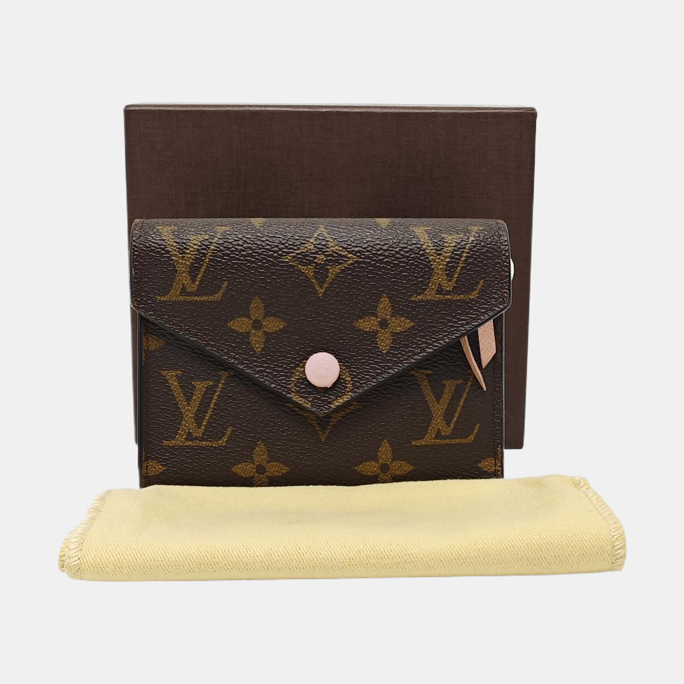 VICTORINE Monogram Coated Canvas Brown Wallet