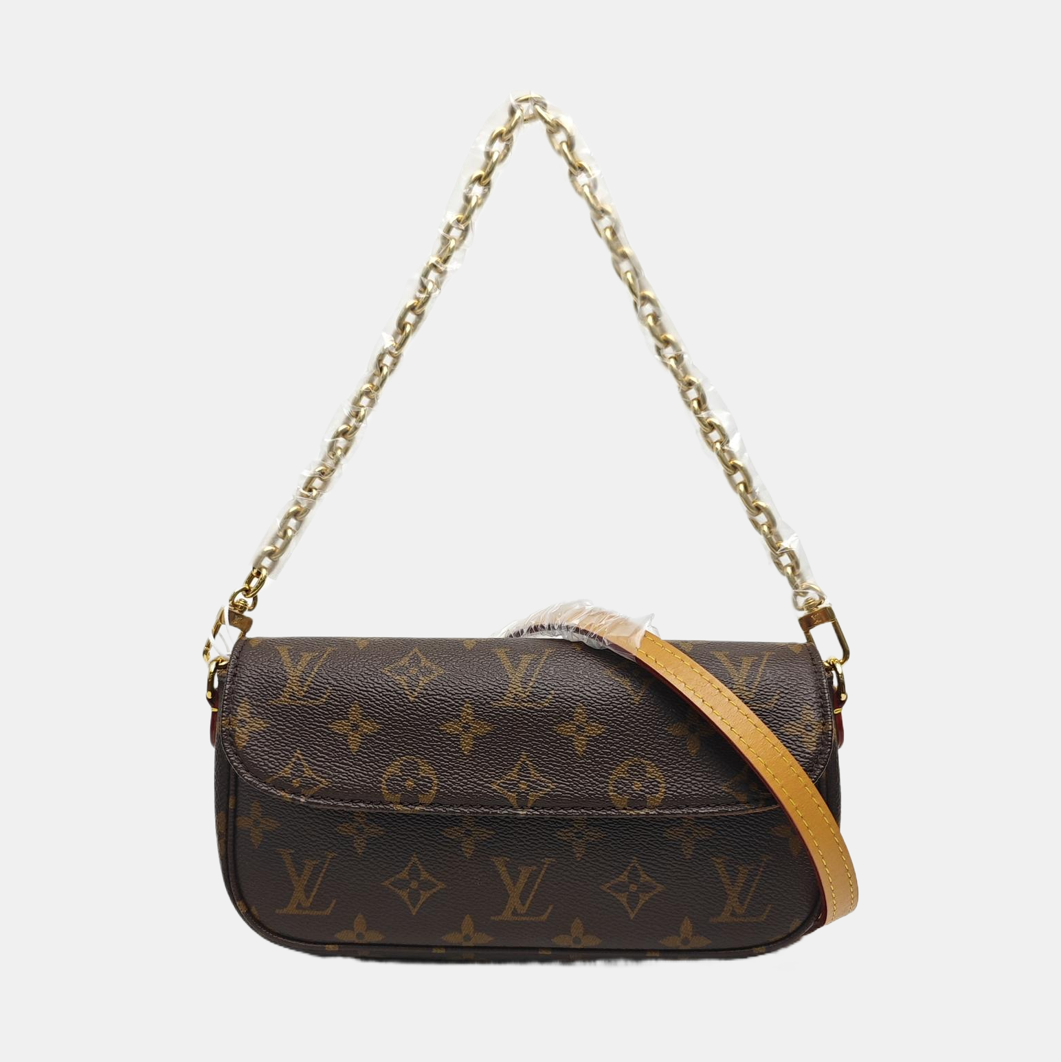 IVY Monogram Coated Canvas Brown