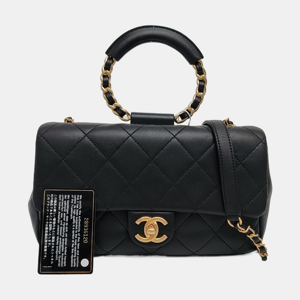 IN THE LOOP Quilted Lambskin Black