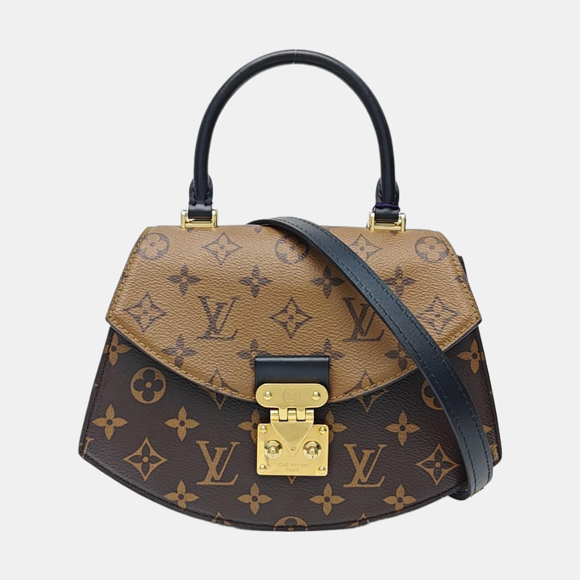 Monogram Coated Canvas Shoulder Bag Super Mini Brown
