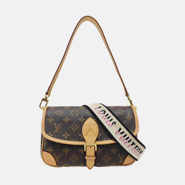 DIANE Monogram Coated Canvas Brown