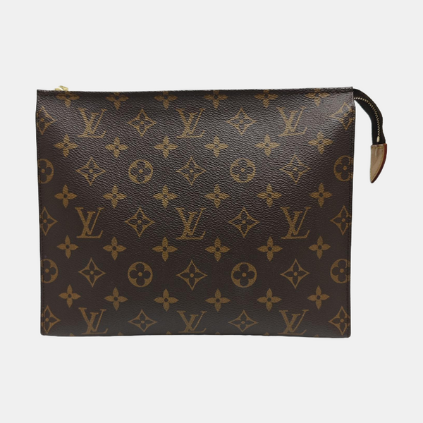 TOILET POCKET 26 Monogram Coated Canvas Brown