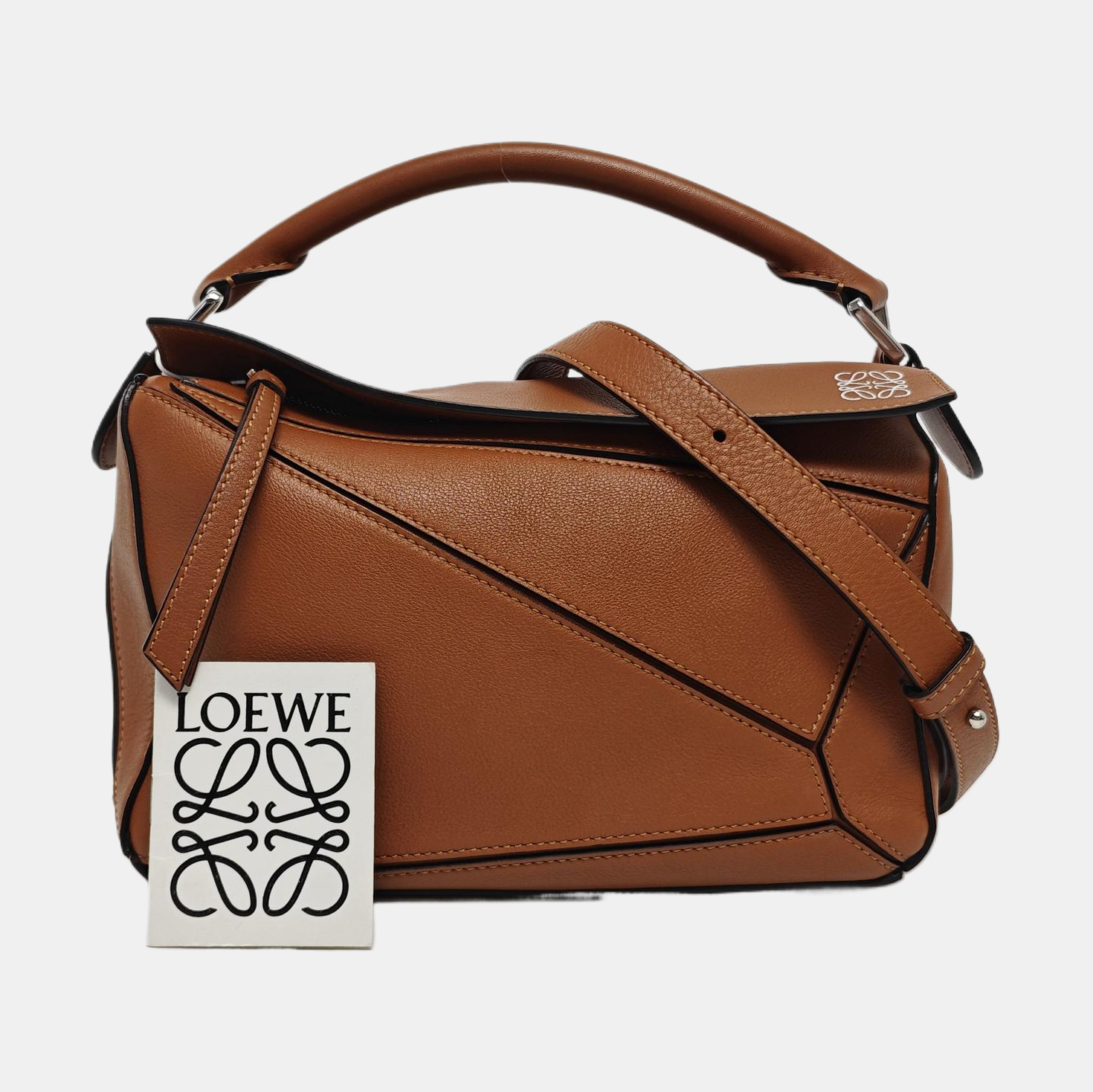 Puzzle Small Calfskin Brown