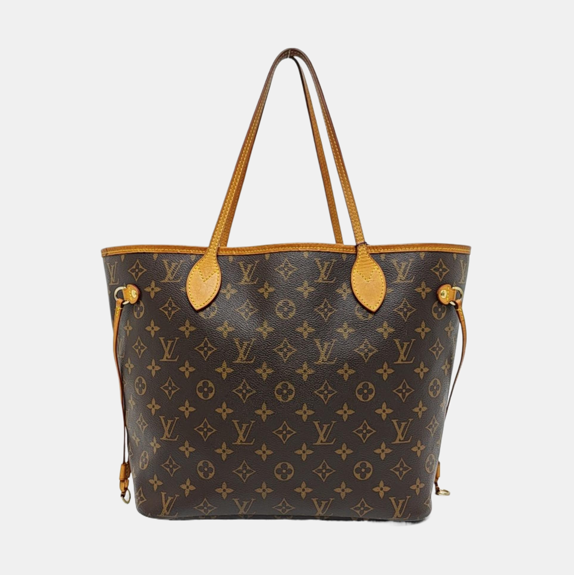 NEVERFULL MM Monogram Coated Canvas Brown