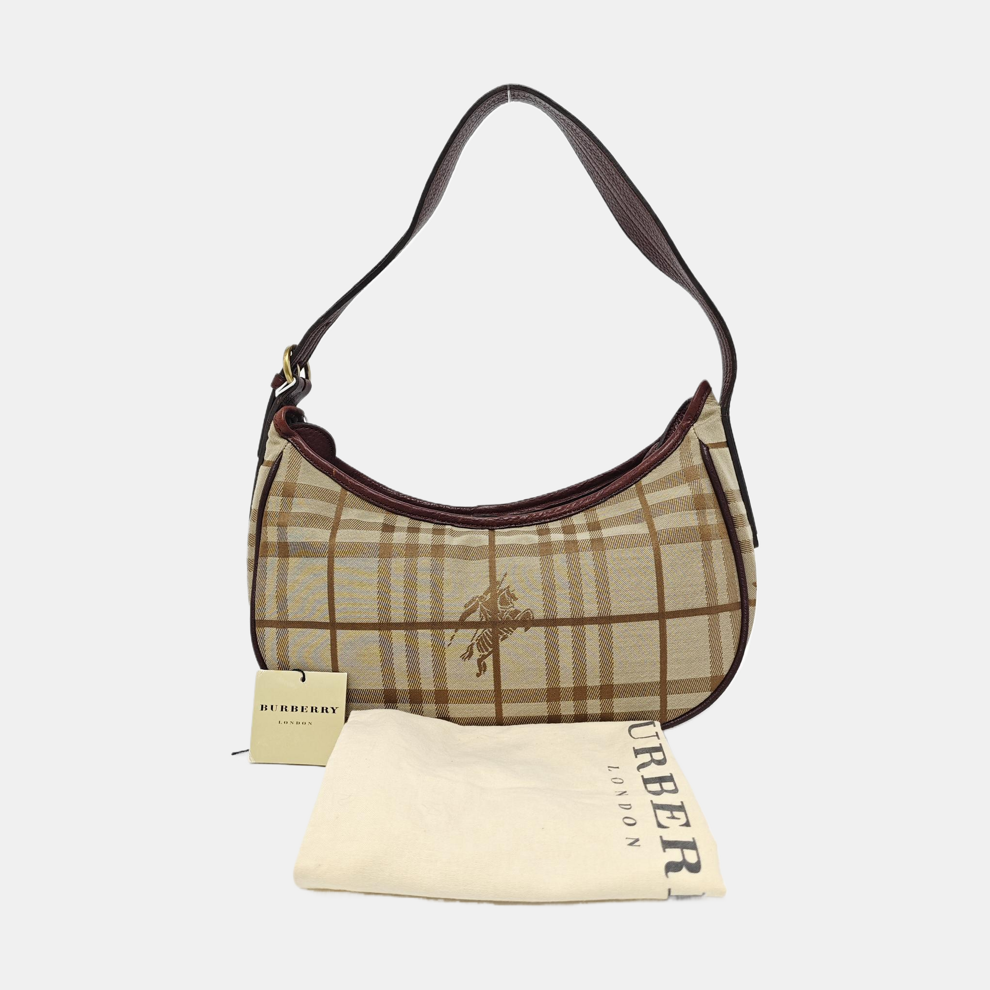 Canvas Top Handle Bag Brown