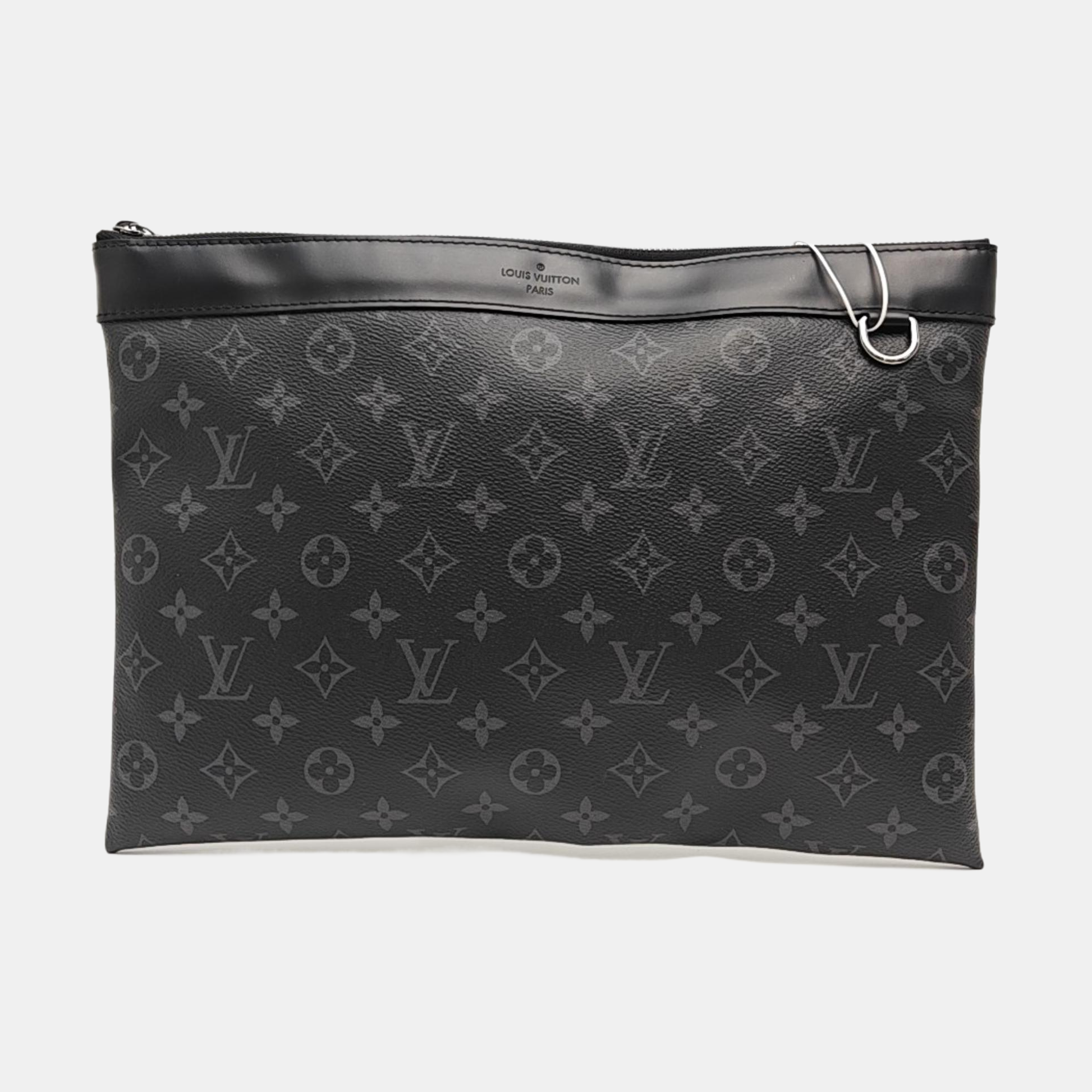 DISCOVERY Monogram Coated Canvas Gray