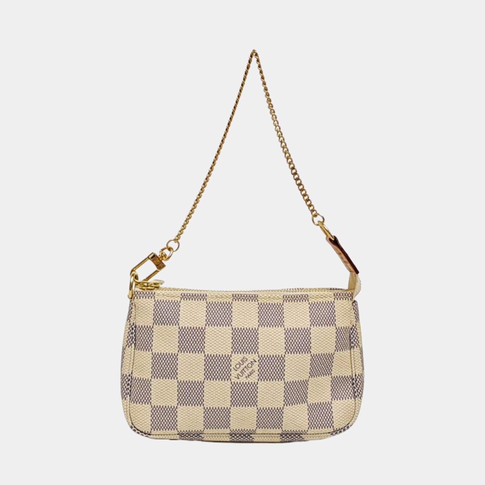ACCESSOIRES Mini Damier Azur Coated Canvas White