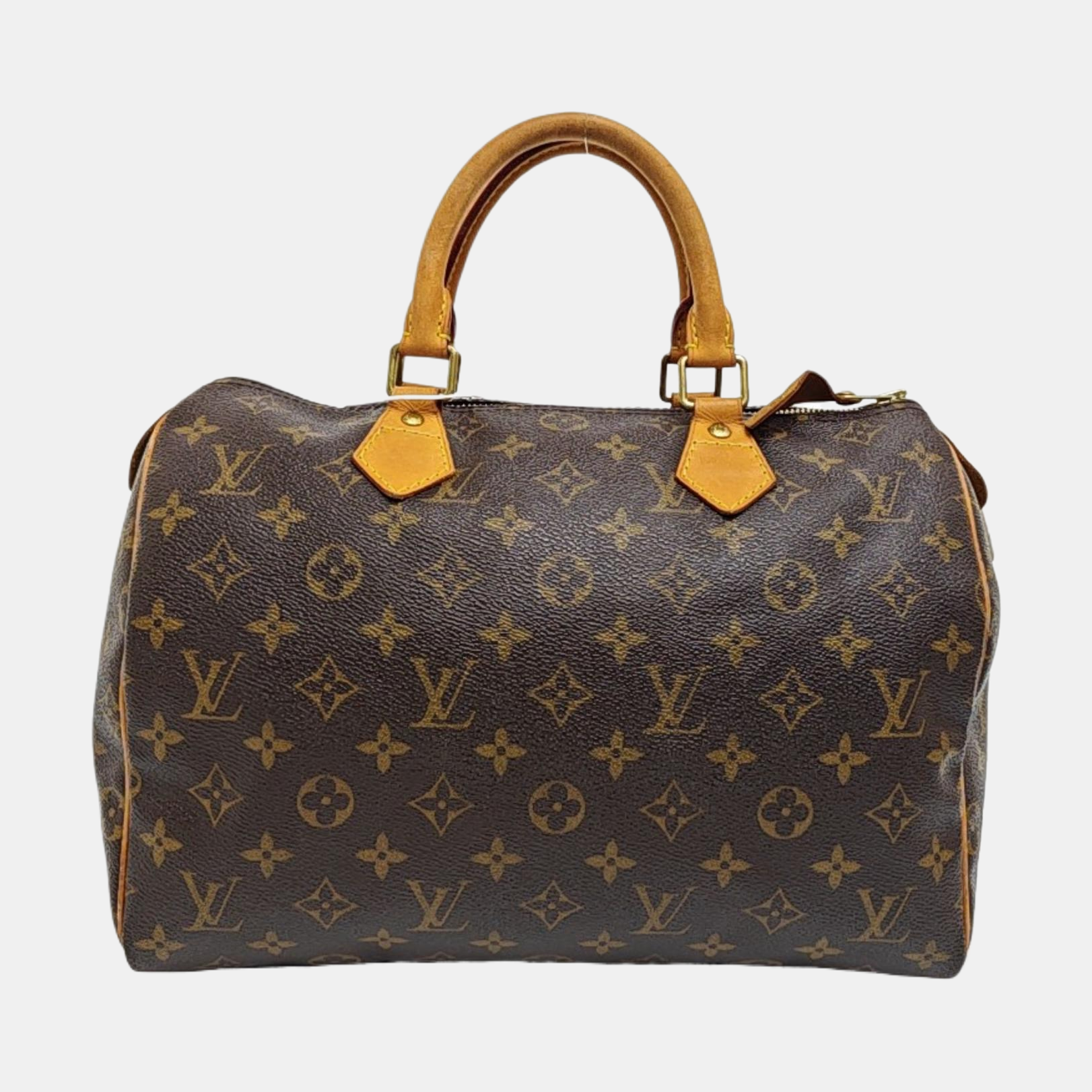SPEEDY 30 Monogram Coated Canvas Brown