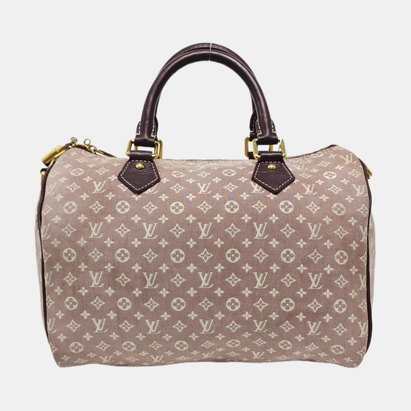 Authenticated pre-owned  SPEEDY Monogram Canvas Pink - Top Handle Bag at Looply