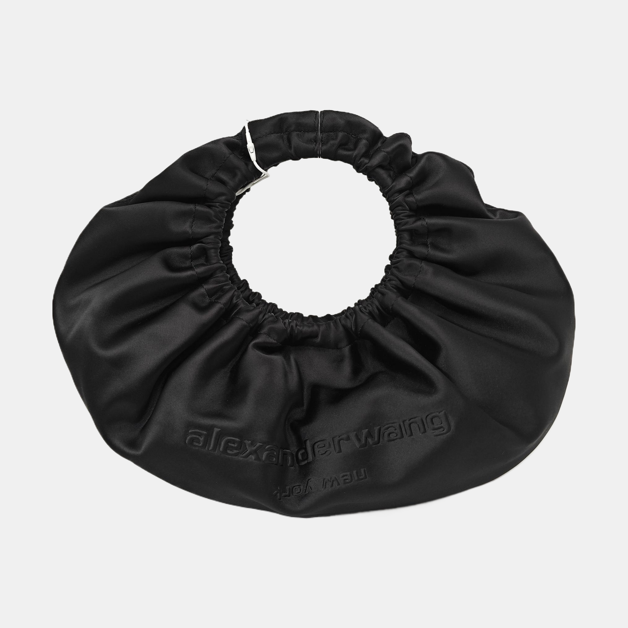 Fabric Top Handle Bag Small Black