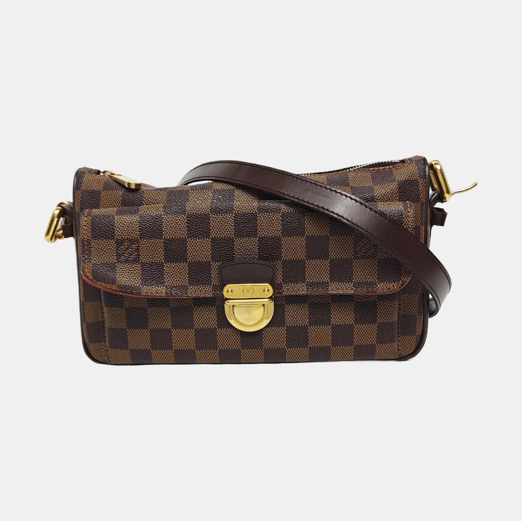 RAVELLO GM Damier Ebene Coated Canvas Brown