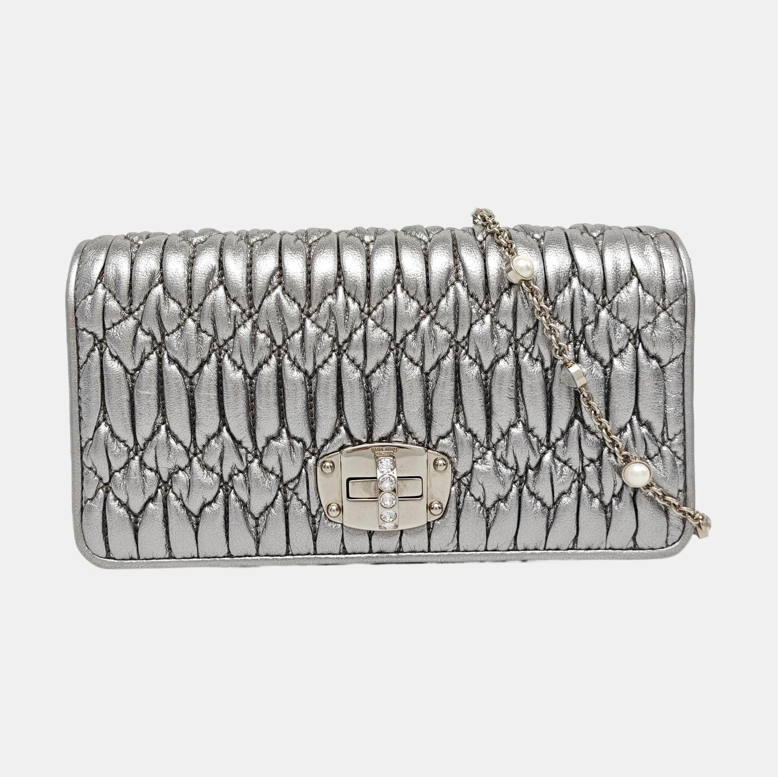 Crystal Lambskin Gray