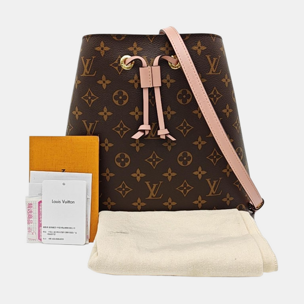 NÉONOÉ MM Monogram Coated Canvas Brown