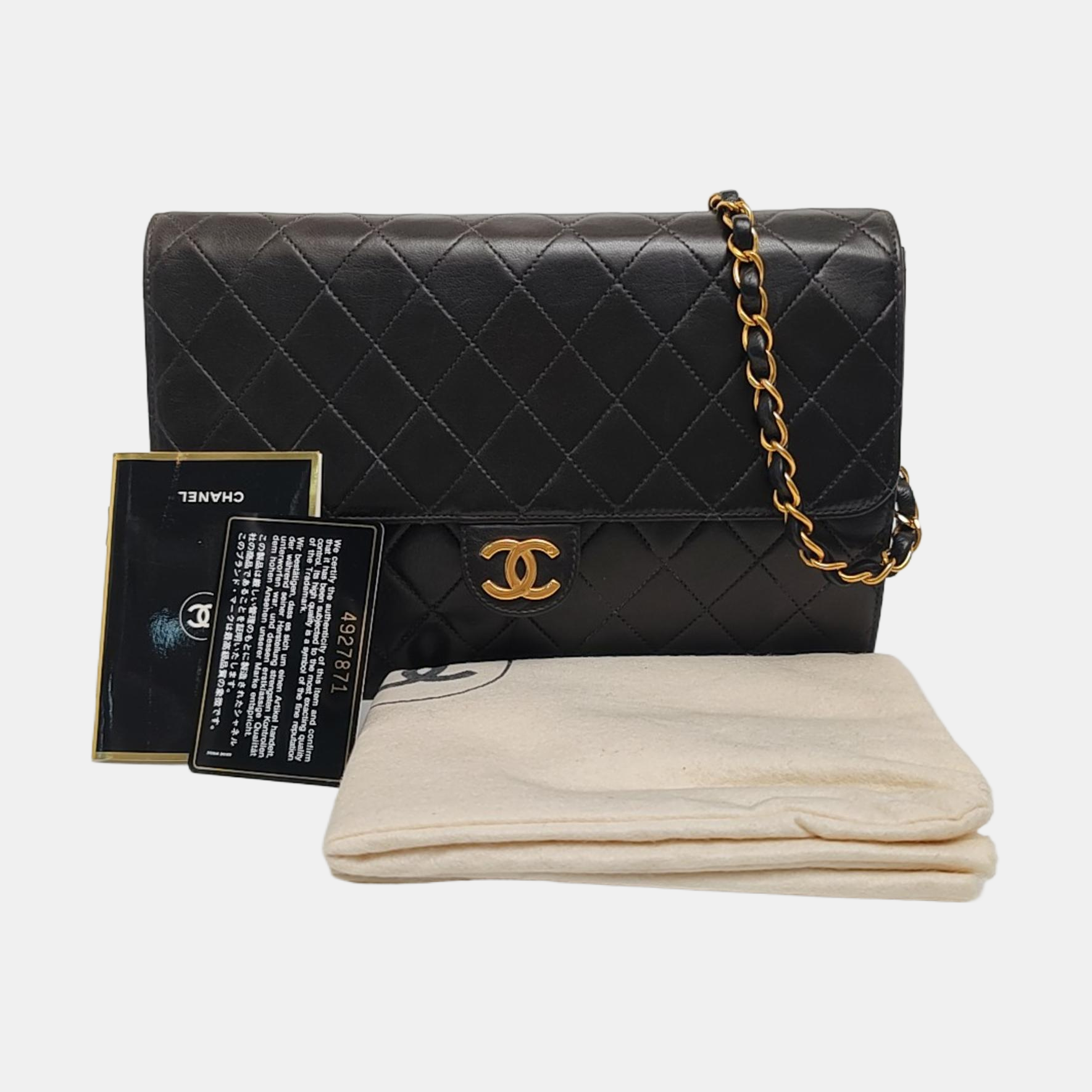 Quilted Lambskin Black