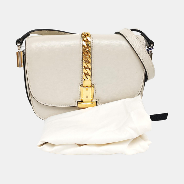 Sylvie 1969 Mini Calfskin White