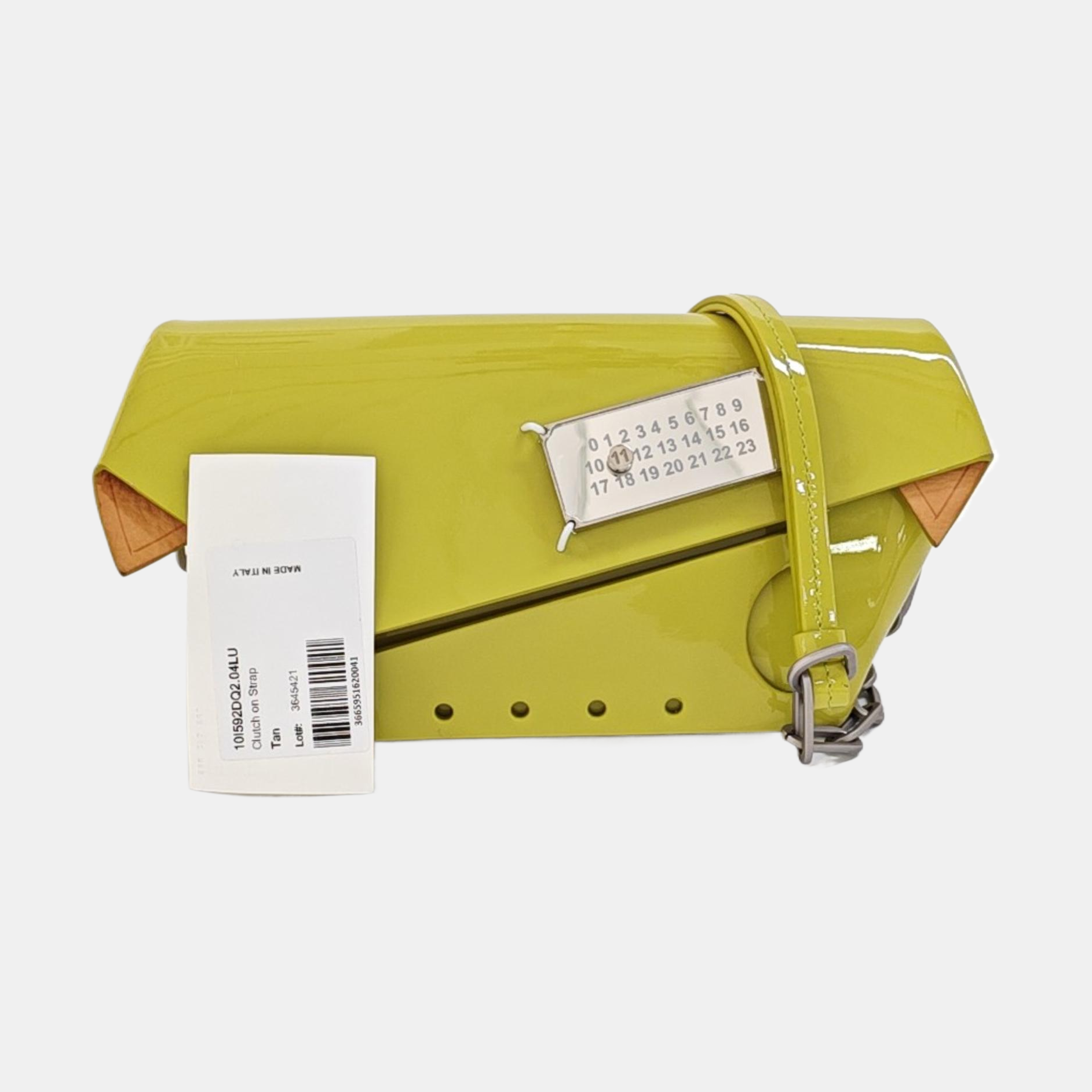 Patent Leather Crossbody Bag Yellow