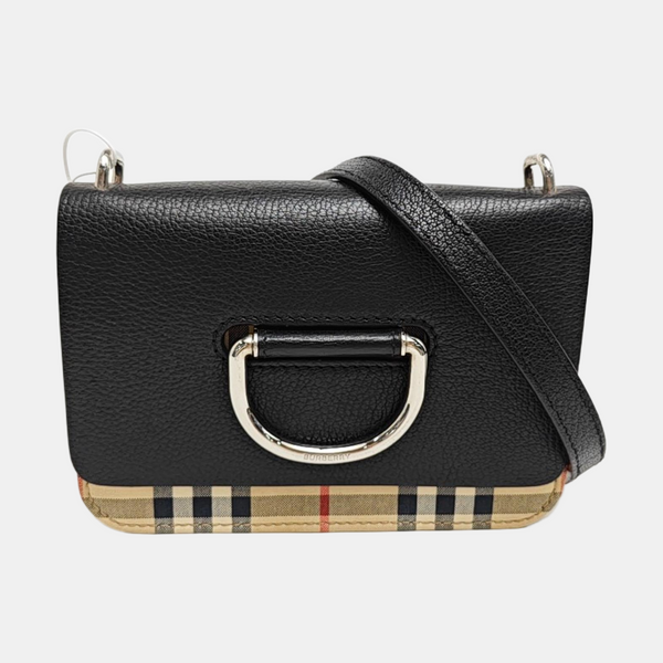 D-Ring Mini Calfskin Black