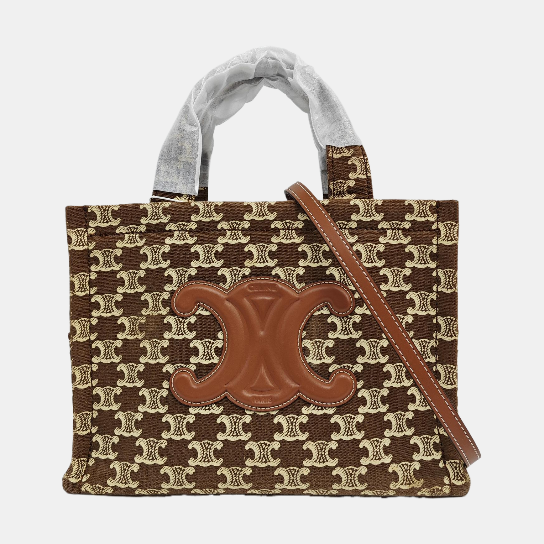 CABAS CELINE Small Fabric Brown