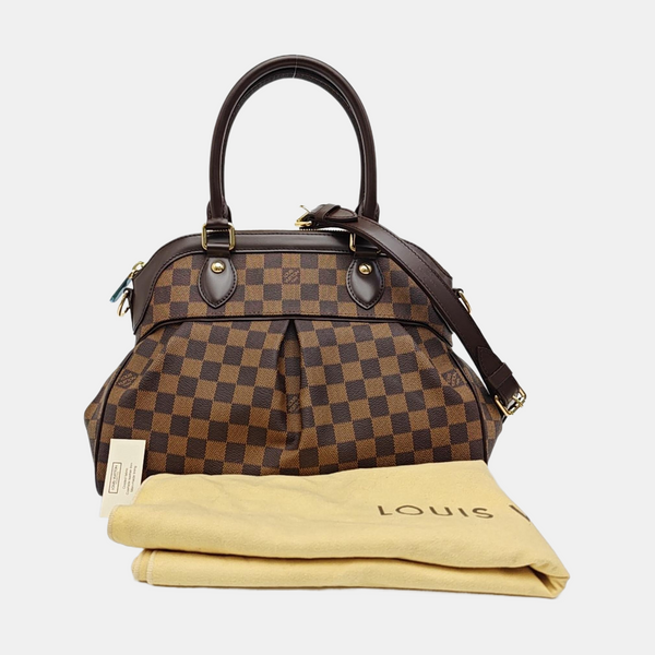 TREVI PM Damier Ebene Coated Canvas Brown