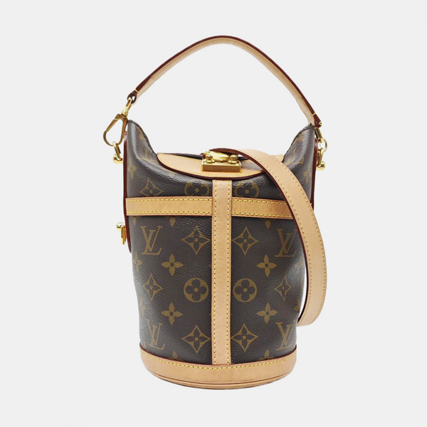 DUFFLE Monogram Coated Canvas Brown