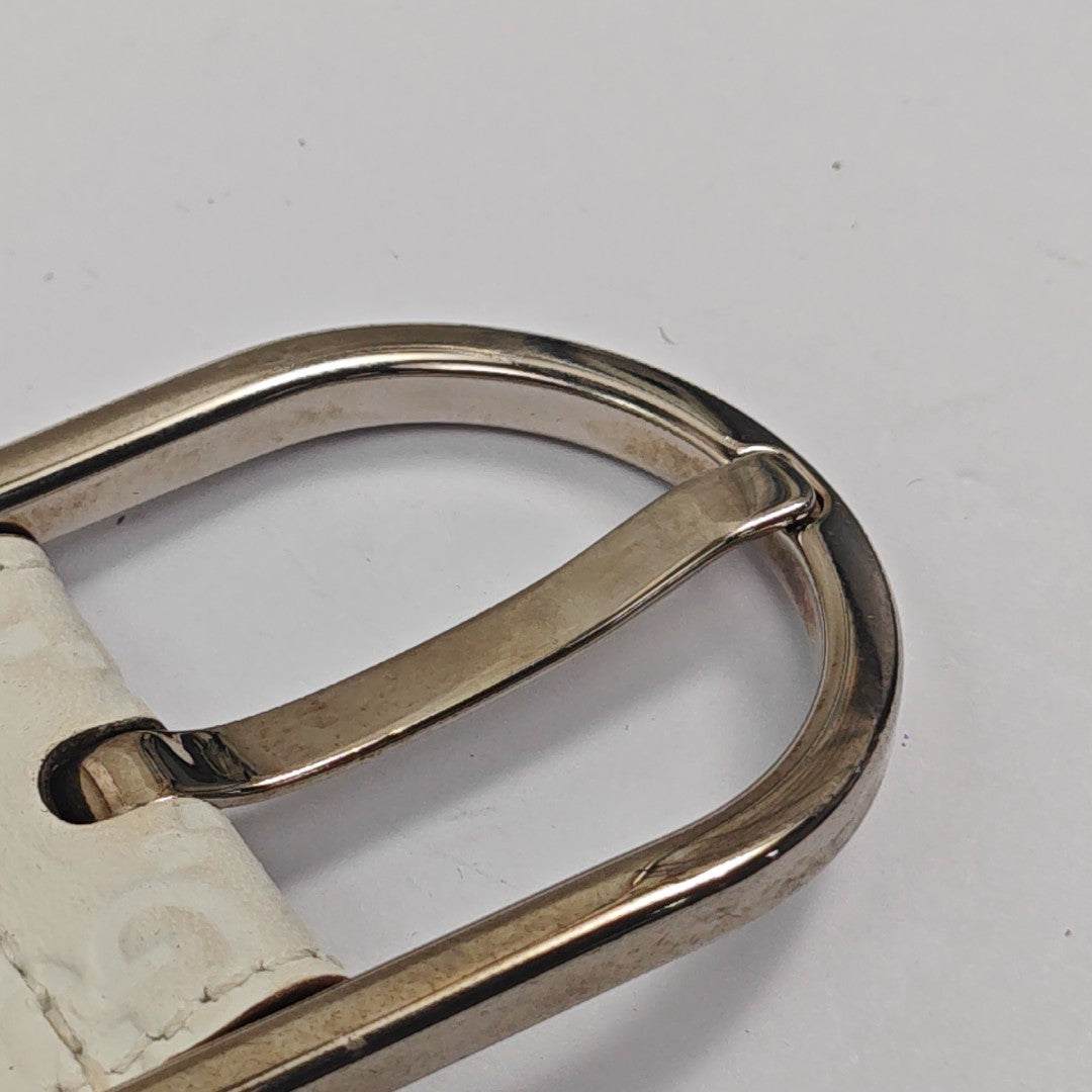 Leather Belt White