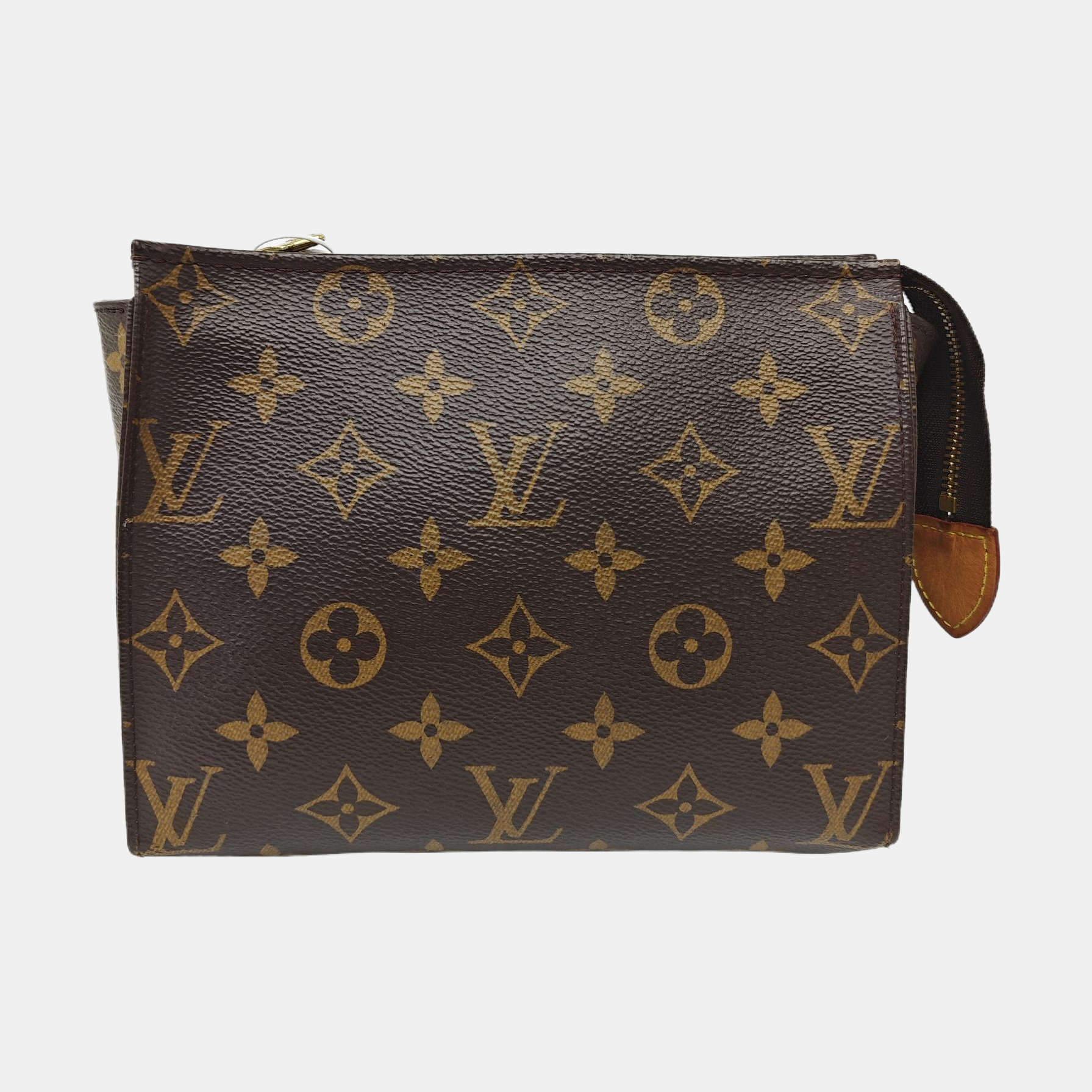 TOILET POCKET 19 Monogram Coated Canvas Brown