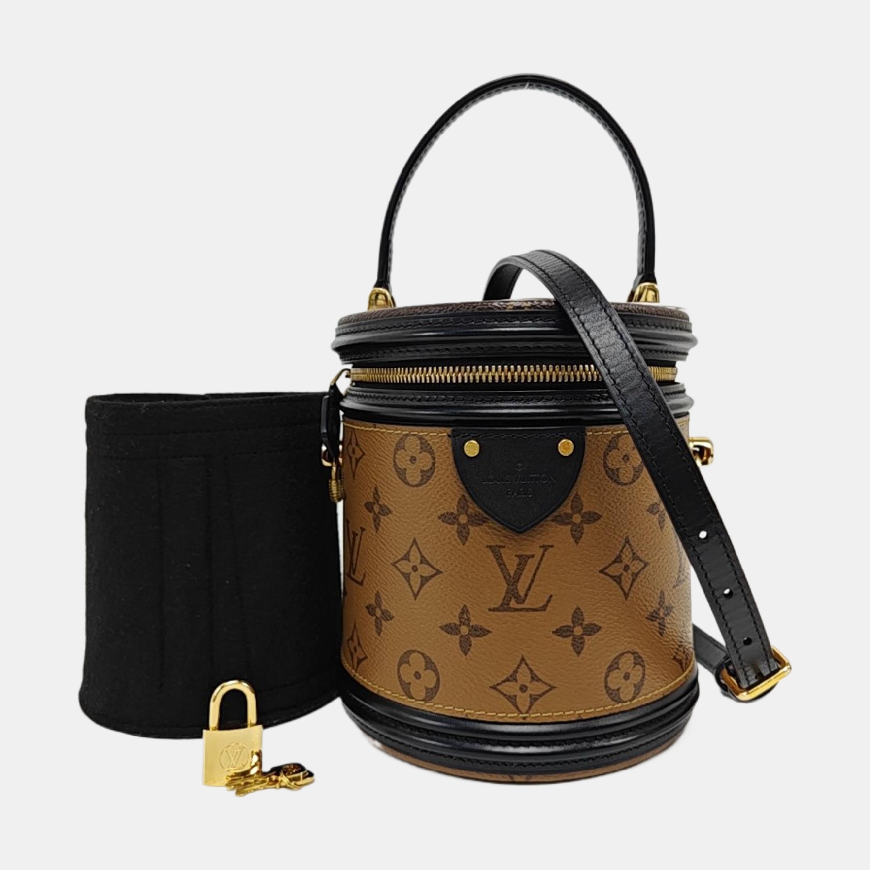 CANNES PM Monogram Coated Canvas Brown