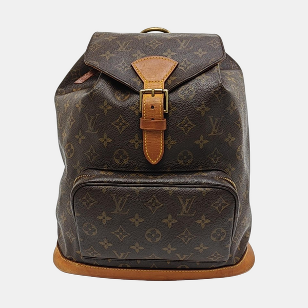 MONTSOURIS GM Monogram Coated Canvas Brown