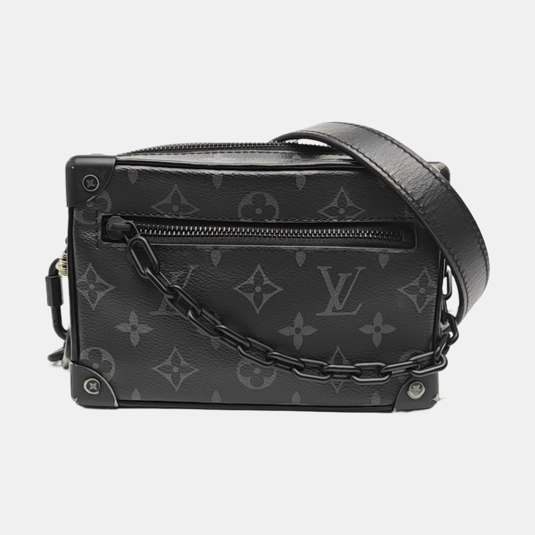 SOFT TRUNK Mini Monogram Coated Canvas Black