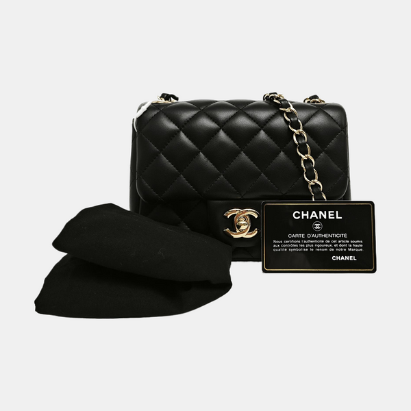 CLASSIC FLAP Mini Quilted Lambskin Black