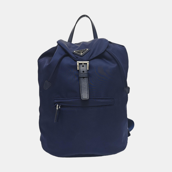 Nylon Backpack Blue