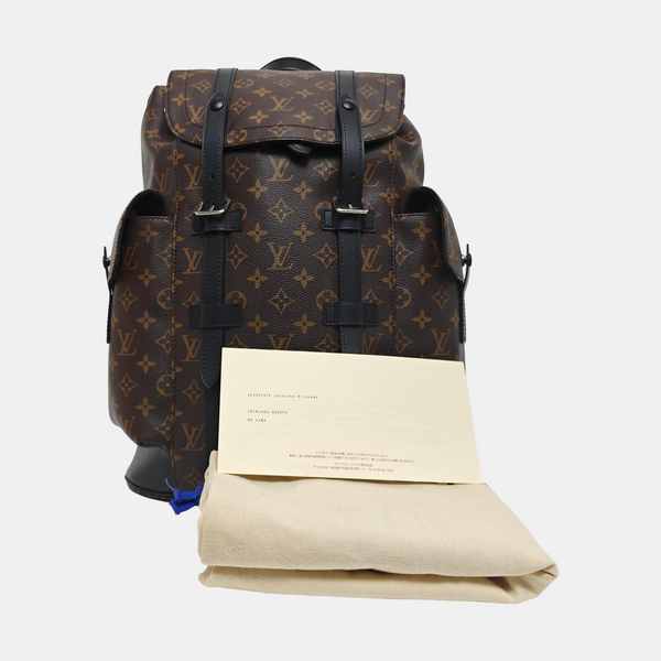 CHRISTOPHER MM Monogram Coated Canvas Brown