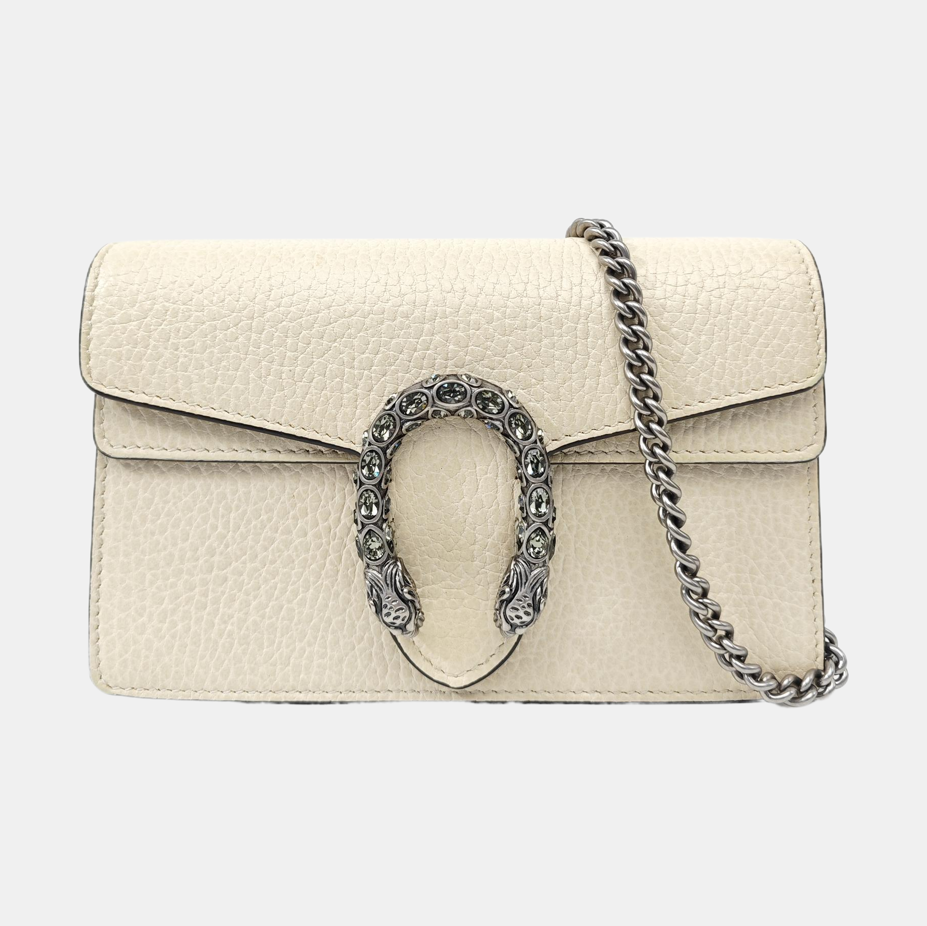 Dionysus Super Mini Calfskin White