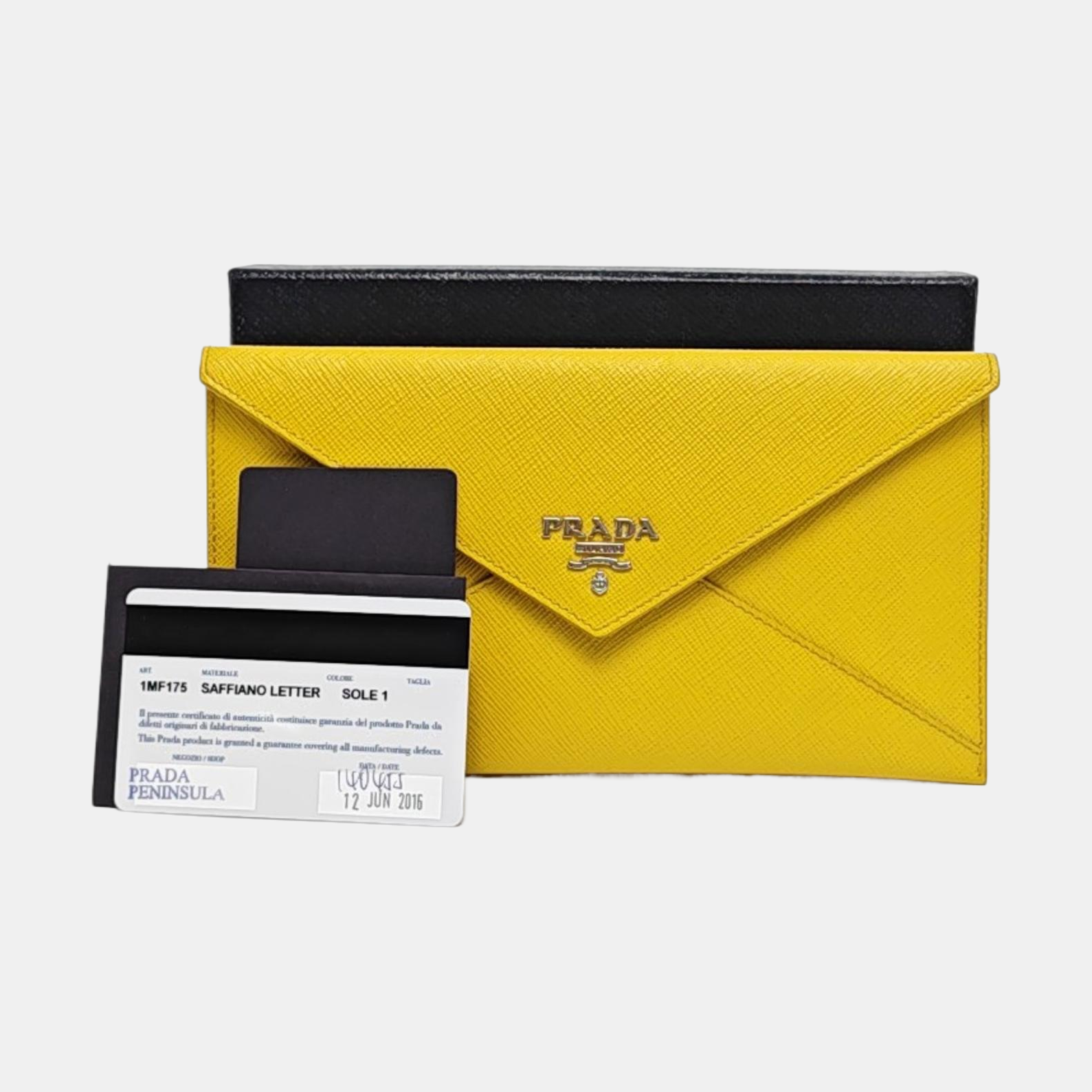 Calfskin Card Holder Yellow